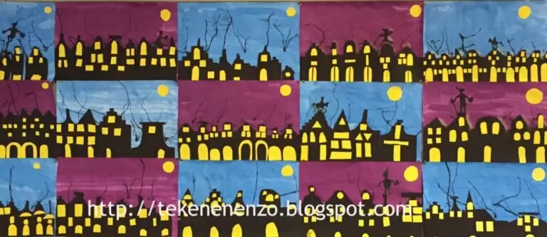 Piet en Sint op het dak